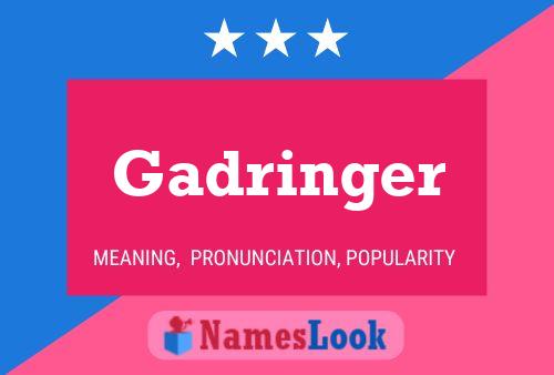 Gadringer Name Poster