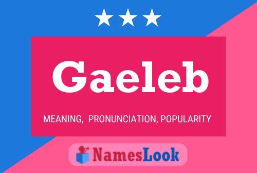 Gaeleb Name Poster