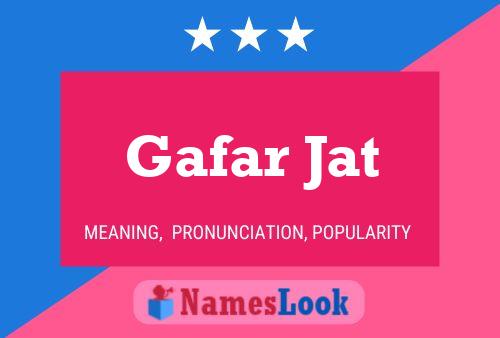 Gafar Jat Name Poster