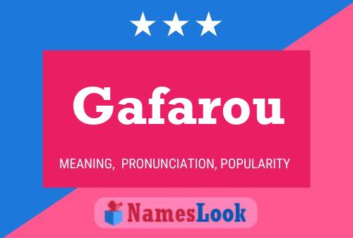 Gafarou Name Poster