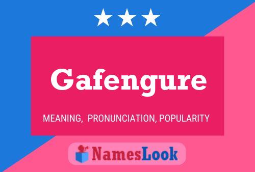 Gafengure Name Poster