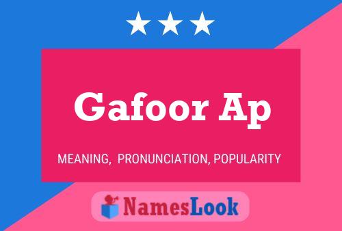 Gafoor Ap Name Poster