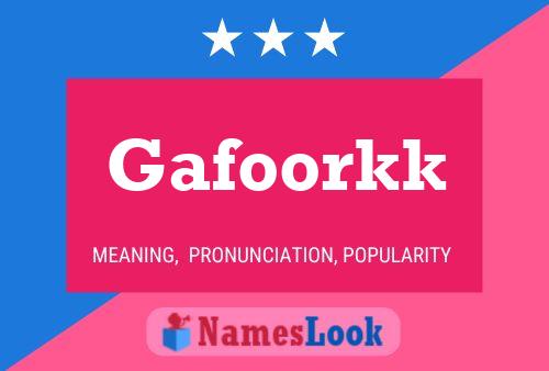 Gafoorkk Name Poster