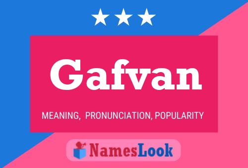 Gafvan Name Poster