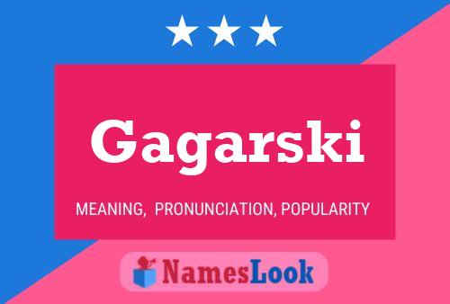 Gagarski Name Poster