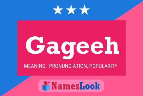 Gageeh Name Poster