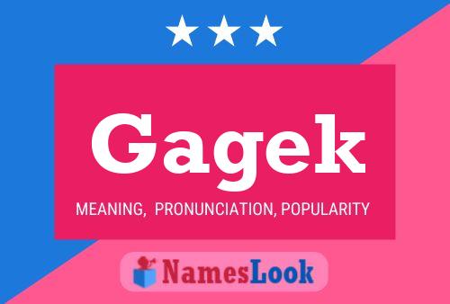 Gagek Name Poster