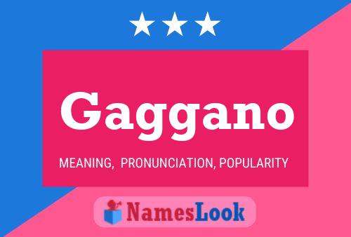 Gaggano Name Poster