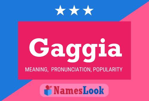 Gaggia Name Poster