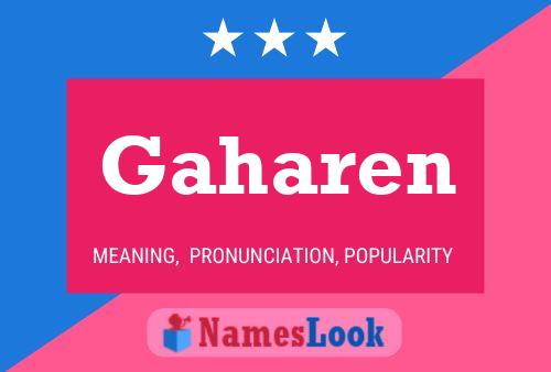 Gaharen Name Poster