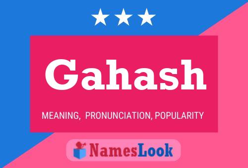 Gahash Name Poster