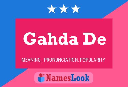 Gahda De Name Poster