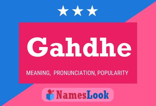 Gahdhe Name Poster