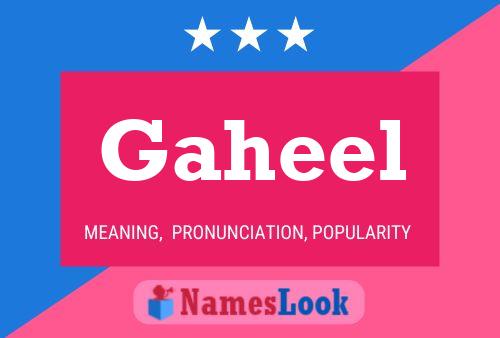 Gaheel Name Poster