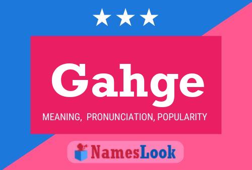 Gahge Name Poster