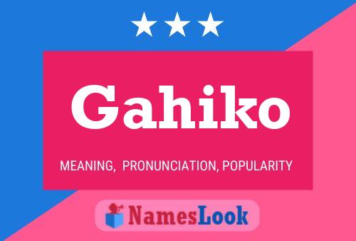 Gahiko Name Poster