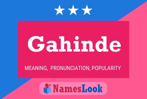 Gahinde Name Poster