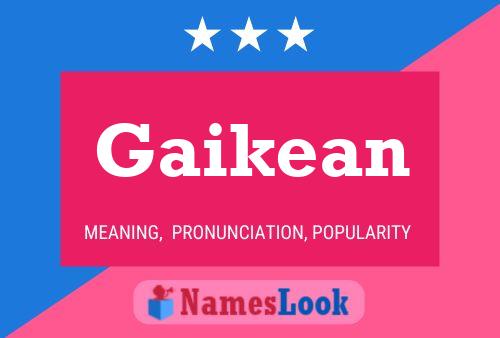 Gaikean Name Poster