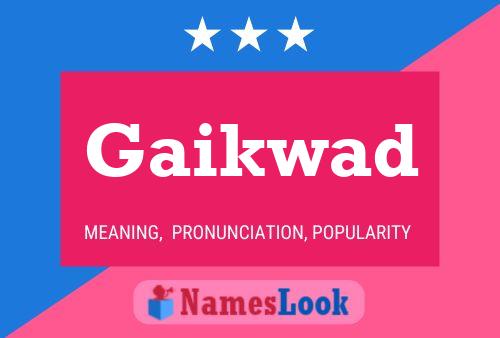 Gaikwad Name Poster