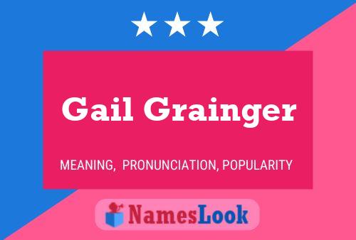 Gail Grainger Name Poster