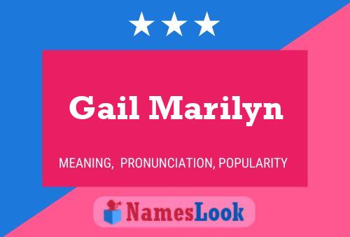 Gail Marilyn Name Poster