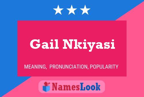 Gail Nkiyasi Name Poster