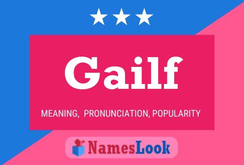 Gailf Name Poster