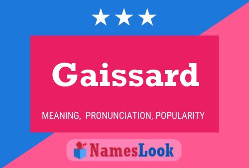 Gaissard Name Poster