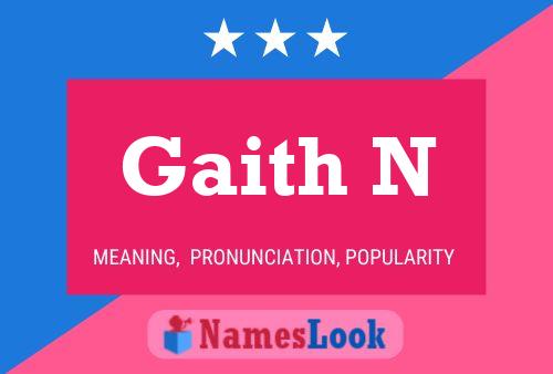 Gaith N Name Poster