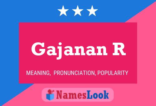 Gajanan R Name Poster