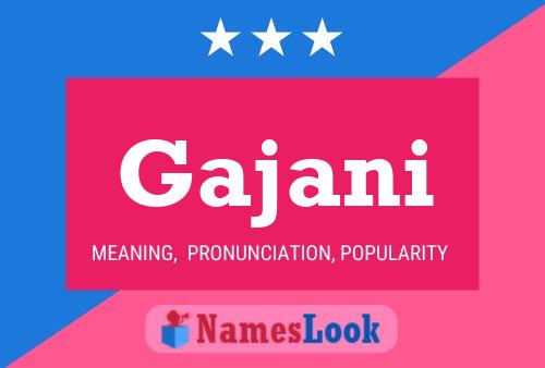 Gajani Name Poster