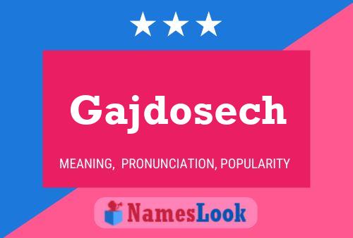 Gajdosech Name Poster