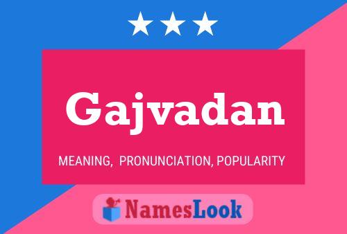 Gajvadan Name Poster