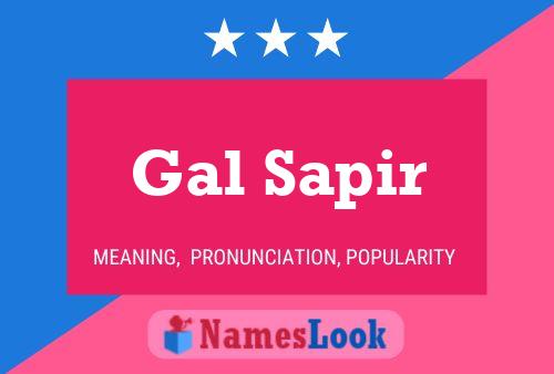 Gal Sapir Name Poster