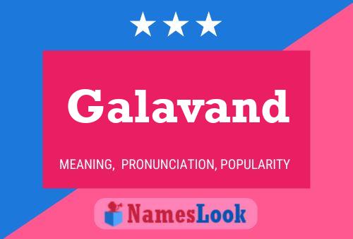 Galavand Name Poster