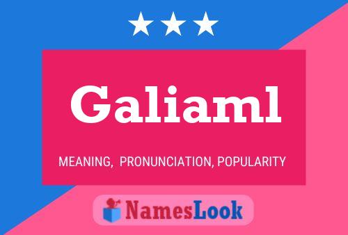 Galiaml Name Poster