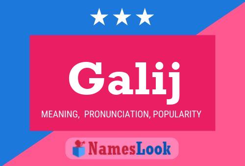 Galij Name Poster