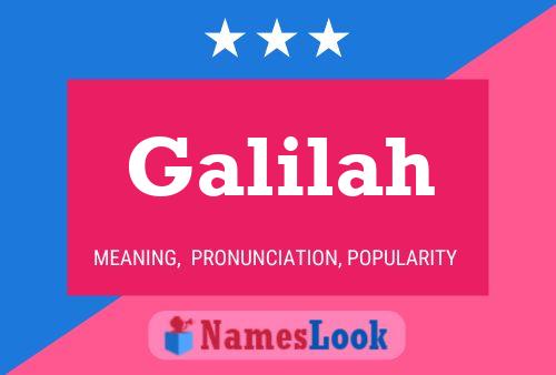 Galilah Name Poster