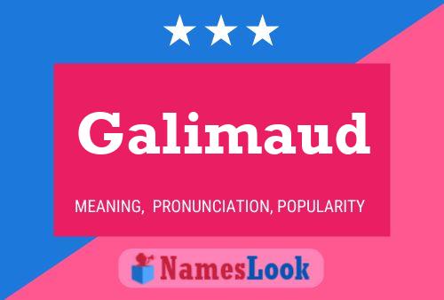 Galimaud Name Poster