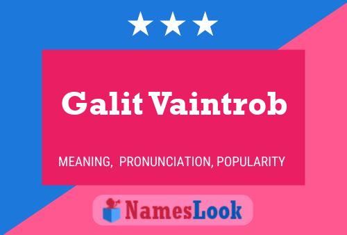 Galit Vaintrob Name Poster