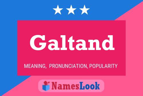 Galtand Name Poster