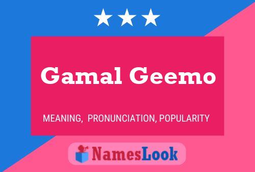 Gamal Geemo Name Poster