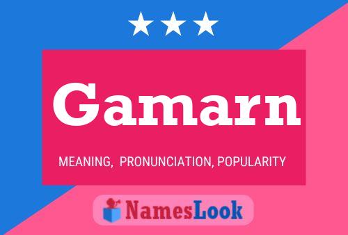 Gamarn Name Poster