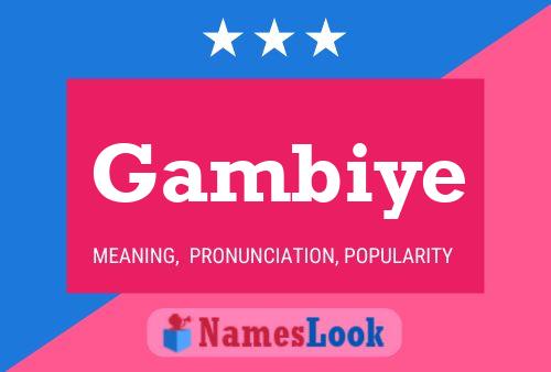 Gambiye Name Poster