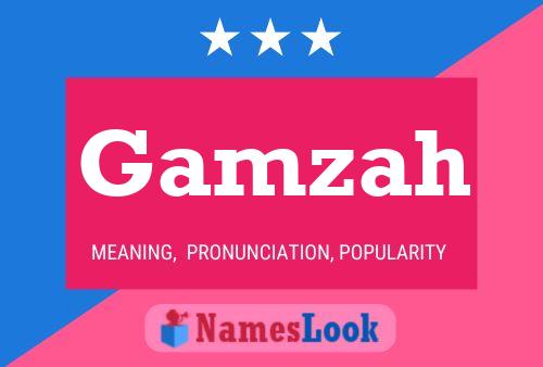 Gamzah Name Poster