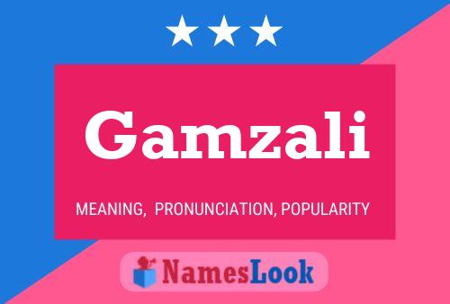 Gamzali Name Poster