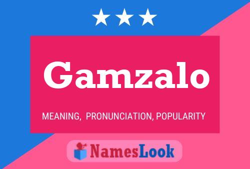 Gamzalo Name Poster