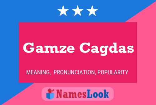 Gamze Cagdas Name Poster