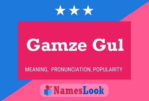 Gamze Gul Name Poster