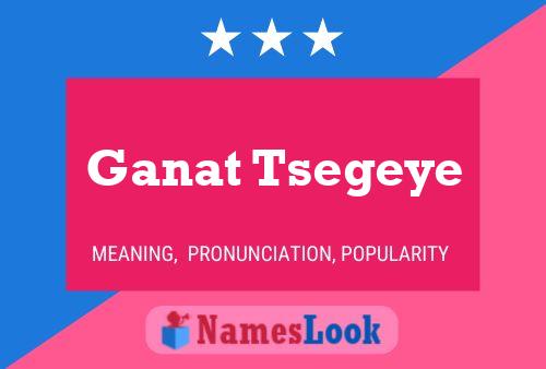 Ganat Tsegeye Name Poster